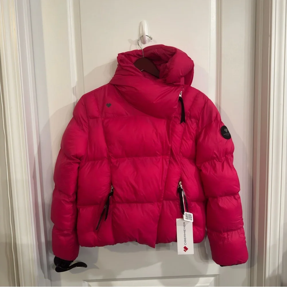Obermeyer Isla Puffer Jacket in Showstopper Hot Pink